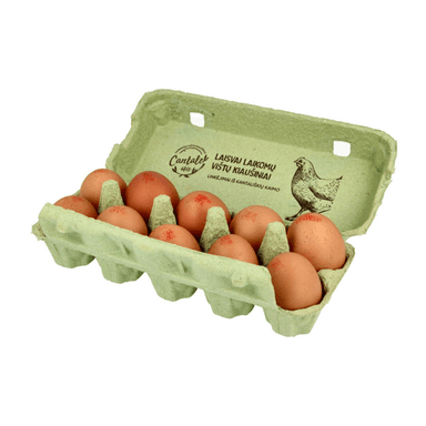 Free-range chicken eggs, 10 pcs.