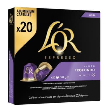 Coffee capsules L'OR Profondo, 20 pcs
