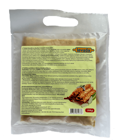 Frozen pancakes LEVADA with Apple and cinnamon, 52g x 6 pcs