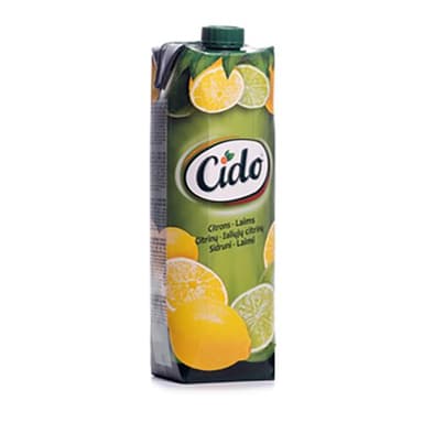 Juice drink CIDO, lemon and lime taste, 1 l