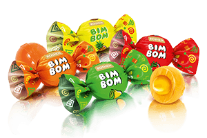 Caramel with fruit berry filling BIM BOM