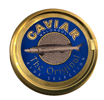 White Sturgeon black caviar BLUE SELECTION, 100 g