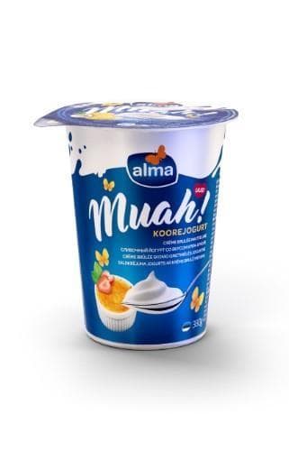 Cream yogurt ALMA MUAH Creme Brulee 6,5%, 380 g