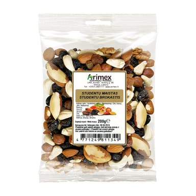 Raisins and nuts mix STUDENTU MAISTAS, ARIMEX, 200 g