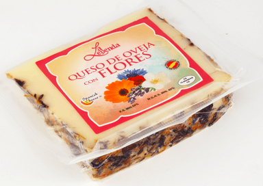 Kietasis avių pieno sūris su gėlėmis LA LEYENDA, 5 mėn. brandinimo, 150g
