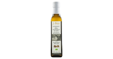 Organic white truffle flavored olive oil