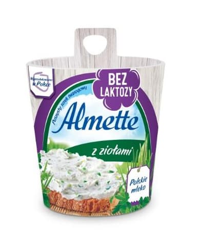 Spreadable cottage cheese ALMETTE, with herbs, lactose-free, 150 g