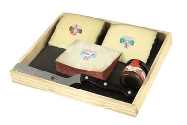 Ispaniškas rinkinys gurmanams: sūriai Manchego, Iberico ir avies pieno su trumais, figų džemas, 480g