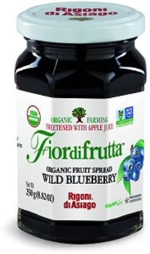 Fruit spread FIORDIFRUTTA, wild blueberry, org. 0%, 250g, LT-EKO-001