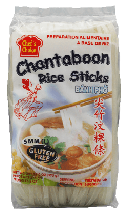 Ryžių makaronai CHEF'S CHOICE, 5mm, 375G