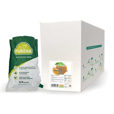 Orange juice concentrate PURENA, 100%, 4x2.5 kg