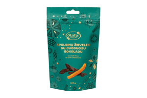 Orange peels with dark chocolate (55%) 100g