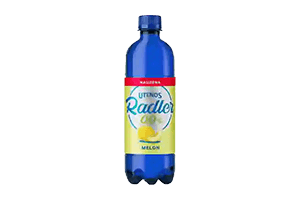 Non-alcoholic beer cocktail UTENOS RADLER MELON 0.5l