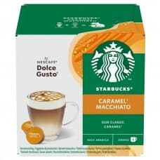 Kavos kapsulės STARBUCKS by Nescafe Dolce Gusto, Caramel Macchia, 6+6 vnt, 127,8 g