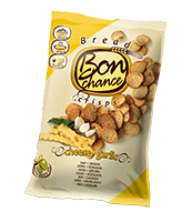 Duonos traškučiai su sūriu ir česnakais BON CHANCE, 120 g