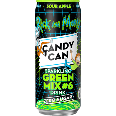 Gazuotas gaivusis gėrimas CANDY CAN Rick & Morty Green mix, 0.33 l D