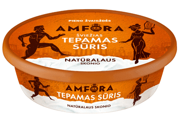 Šviežias tepamas sūris AMFORA, natūralaus skonio