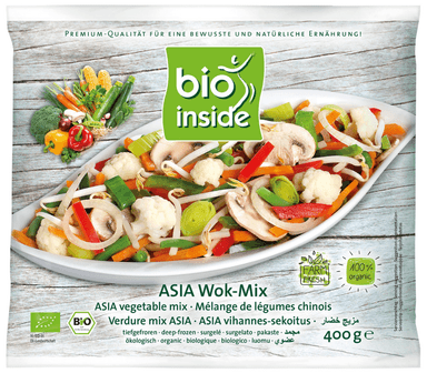 Daržovių mišinys ASIA WOK-MIX, šaldytas, ekologiškas