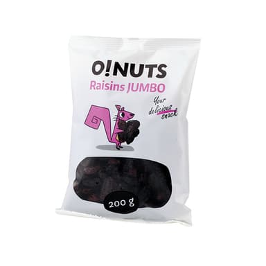 Raisins Jumbo O!NUTS, 200 g