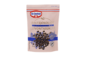 Juodojo šokolado lašeliai glaistymui DR.OETKER 100g