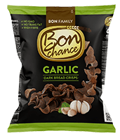 Juodos duonos traškučiai su česnaku BON CHANCE, 120 g