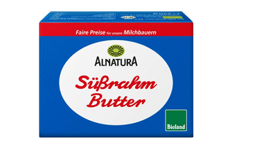 Alnatura Saldaus grietinės sviestas iš ganyklų pieno bio