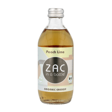 Energy drink PEACH AND GREEN LIME, organic