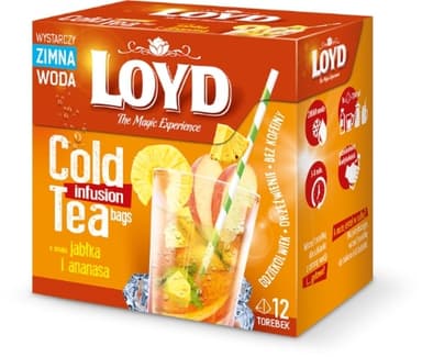 Fruit tea LOYD Cold Infusion apple & pineapple fl. 12 x 2,5g