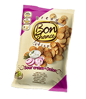 Grietinės skonio duonos traškučiai su svogūnais BON CHANCE, 120 g