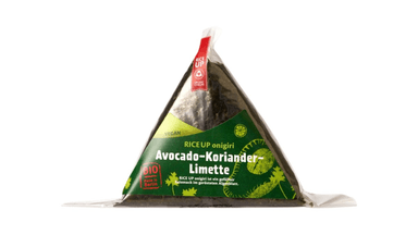 Rice Up Onigiri Avocado-Koriandras-Laima, veganiškas, bio, 120 g