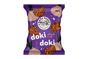 Keptos duonos traškučiai su česnaku ir druska DOKI DOKI 150 g