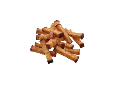 Kepintos duonos juostelės BIRŽŲ DUONA, su česnaku, 1,7 kg