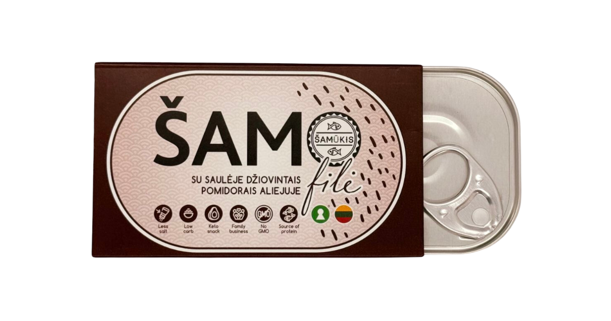 Šamo filė su saulėje džiovintais pomidorais aliejuje