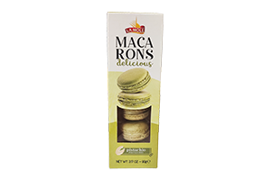 Pistacijų skonio sausainiai MACARONS LA MOLE 90g