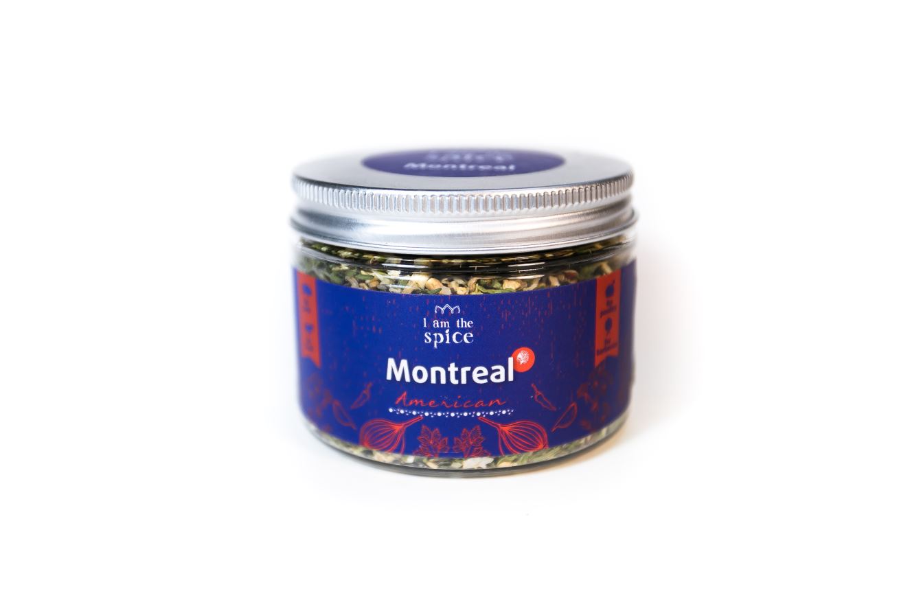 Spice mixture I AM THE SPICE Montreal with greenery, 100g