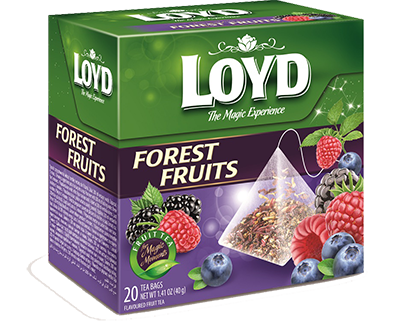 LOYD Berry Tea (forest fruit flavor), 20 packs, 20 pieces.