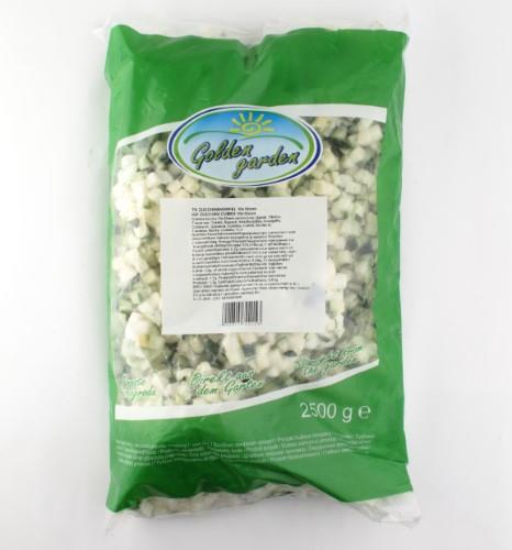 IQF zucchini, cubes 10x10, 2,5 kg