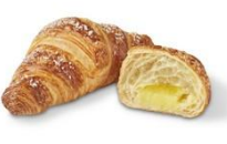 Šaldytas Prancūziškas sviestinis kruasanas su plikyto kremo įdaru, 100g x 25 vnt