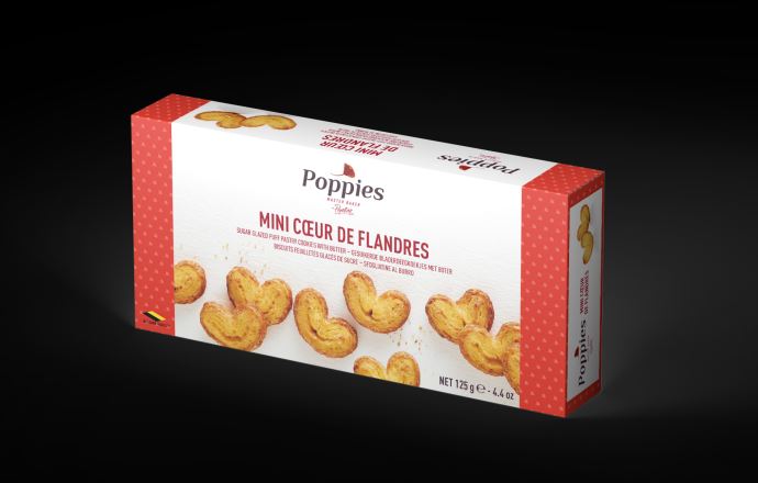 Biscuits POPPIES Mini palmiers, 125 g
