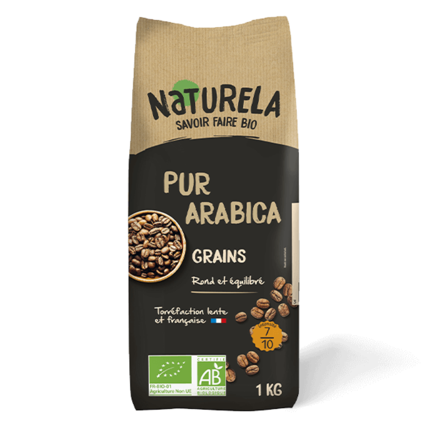 Organic coffee beans Naturela 1kg 100% Arabica LT-EKO-001