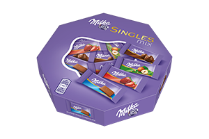 Mini šokoladai MILKA SINGLE MIX, 138g