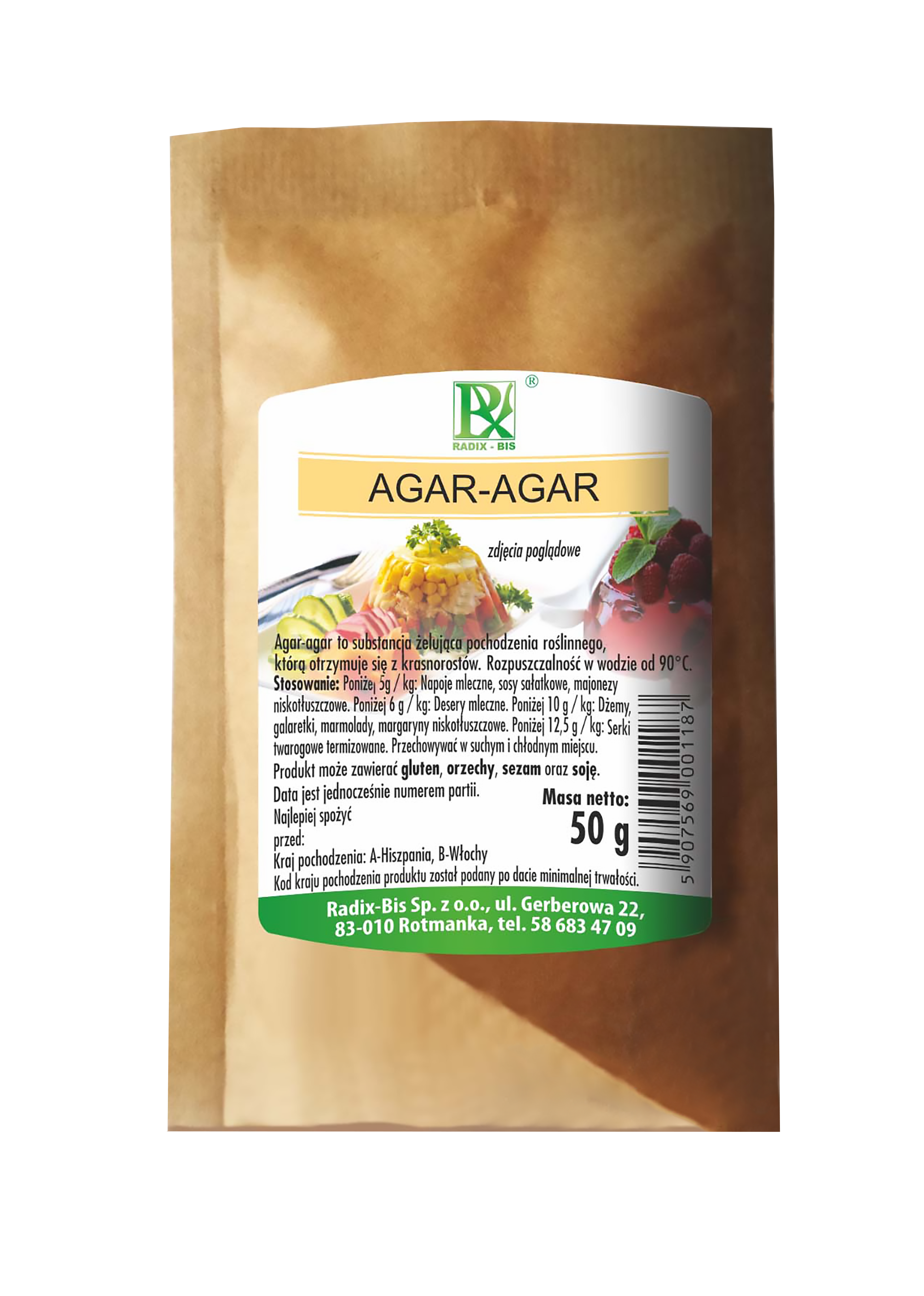 Gelatin replacement AGARAS, 50 g