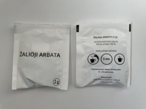 Green tea, prepacked, 2gx100pcs