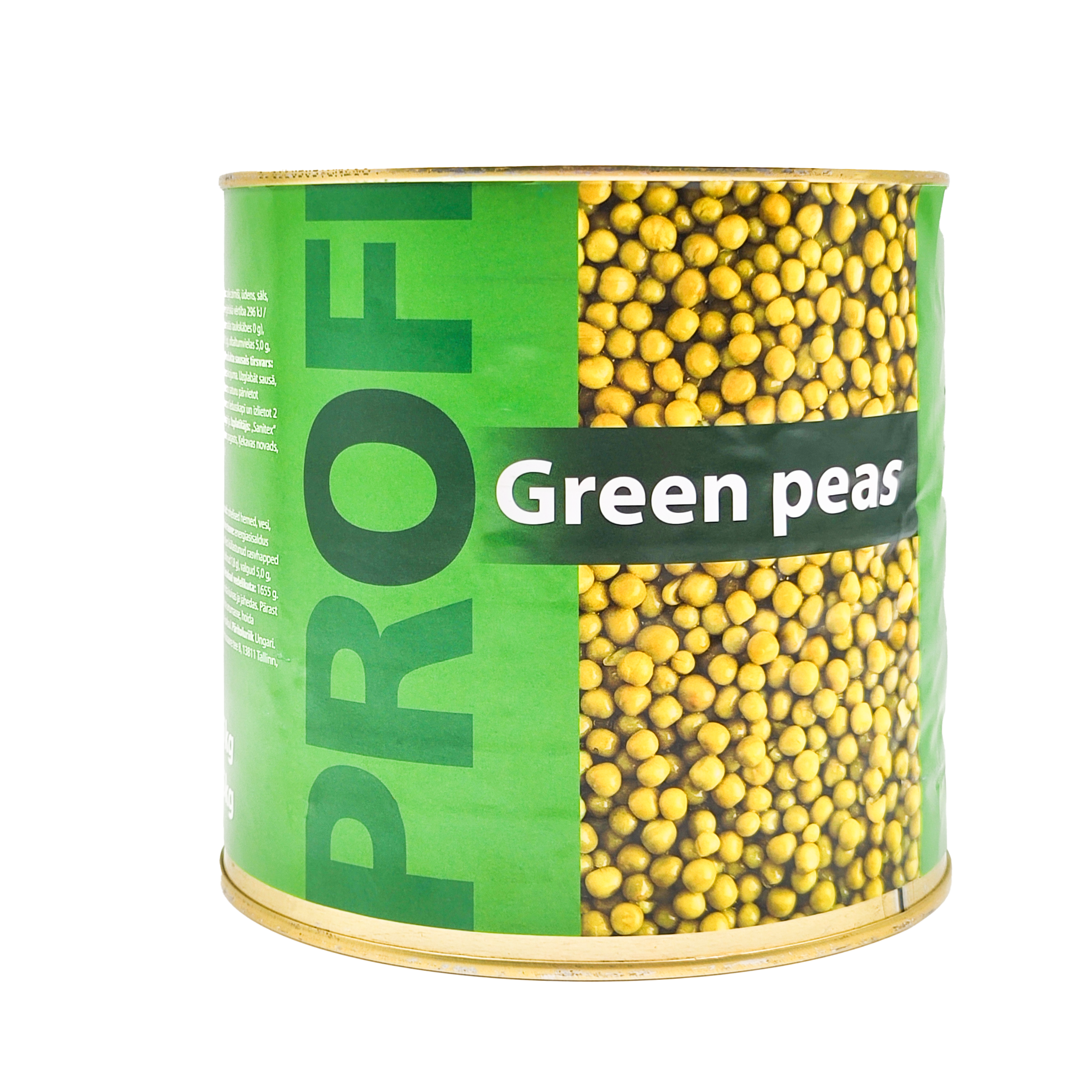 Canned green peas PROFI 2,6 kg/ 1,6 kg