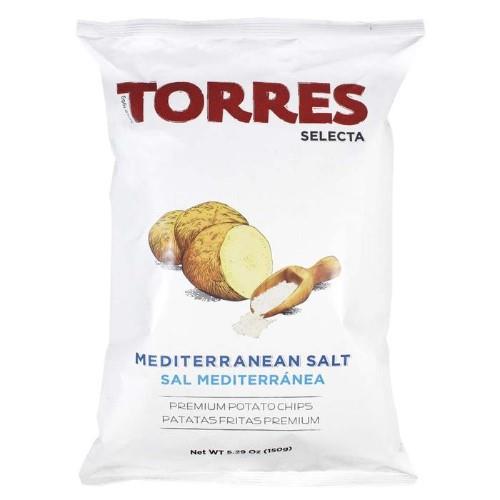 Potato chips TORRES, with sea salt, 150 g.