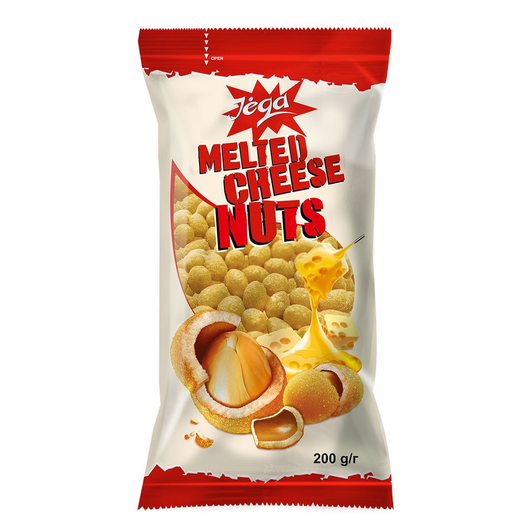 Crispy coated peanuts JEGA, with cheese and onion, 100 g