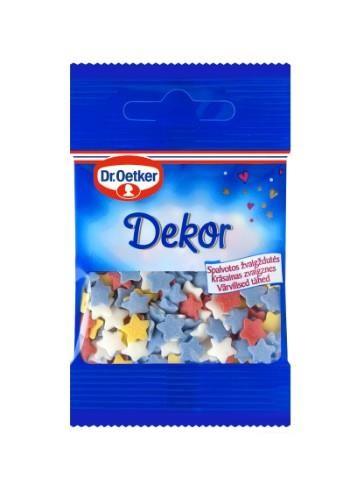 Sprinkles DR.OETKER sugarr,colour stars, 10g.