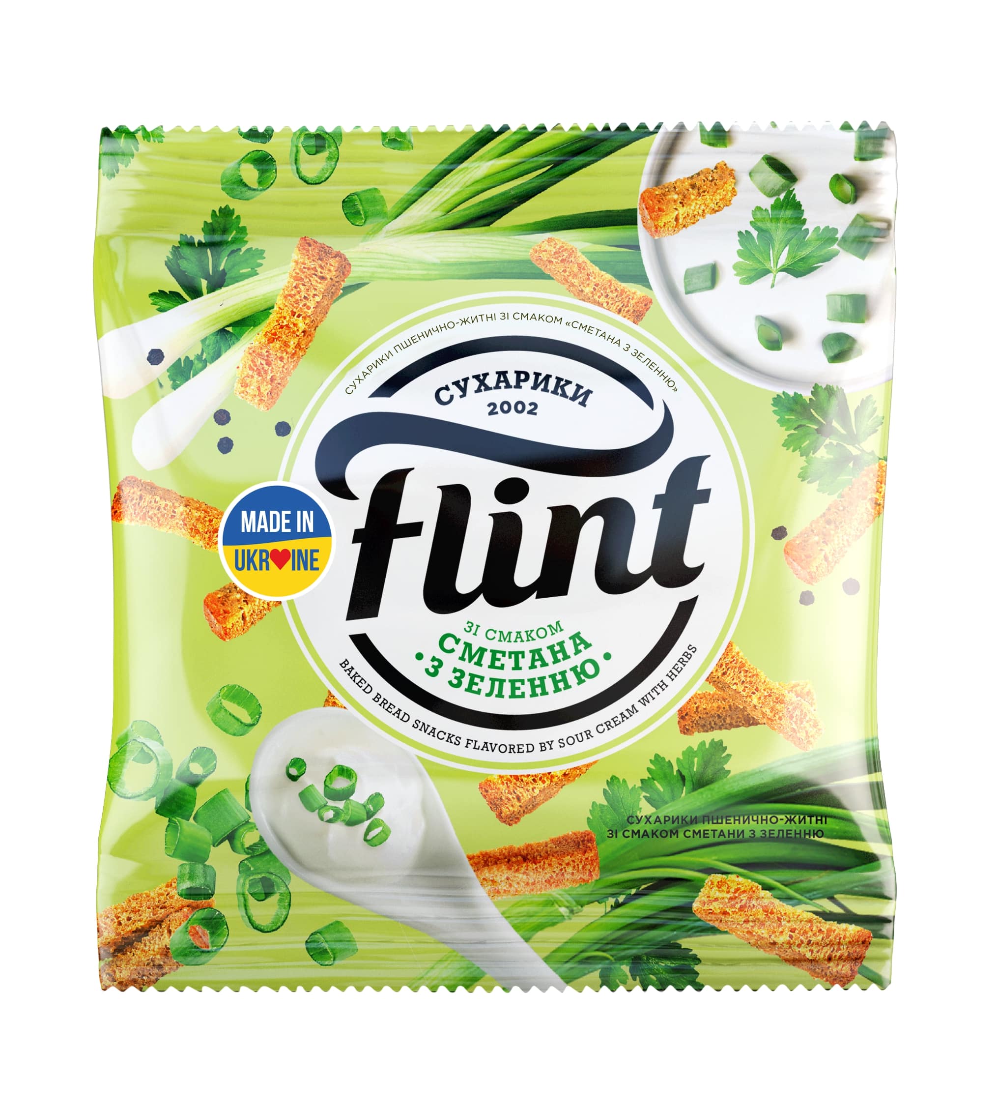 Breadcrumbs FLINT, sour cream and herb flavor, 35 g
