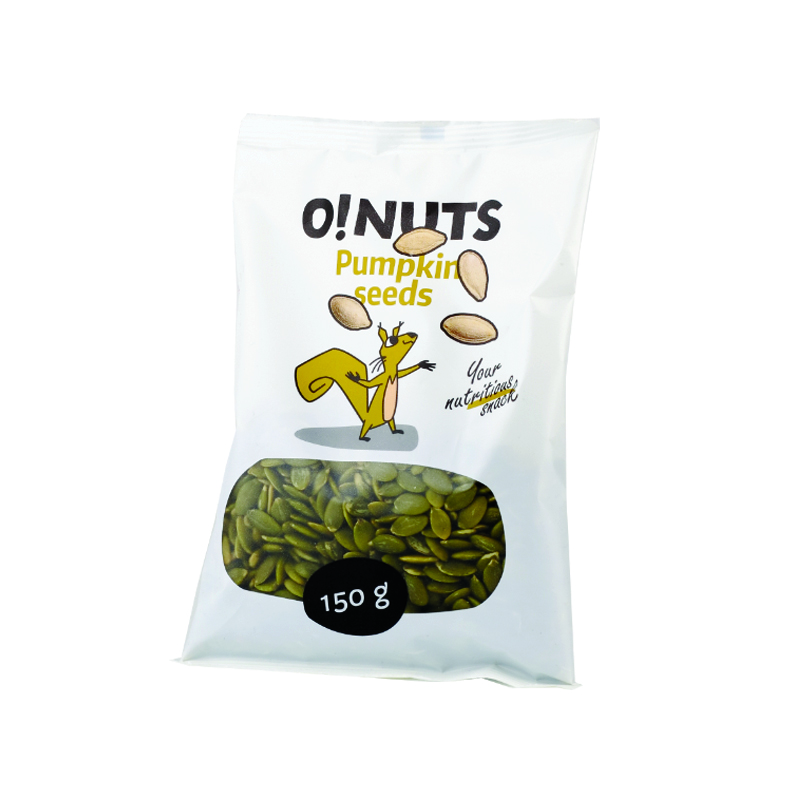 Pumpkin seeds O!NUTS, shelled, 150 g