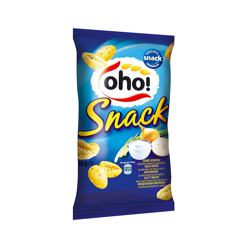 Wheat with taste of onion and cream, salted, 35 g